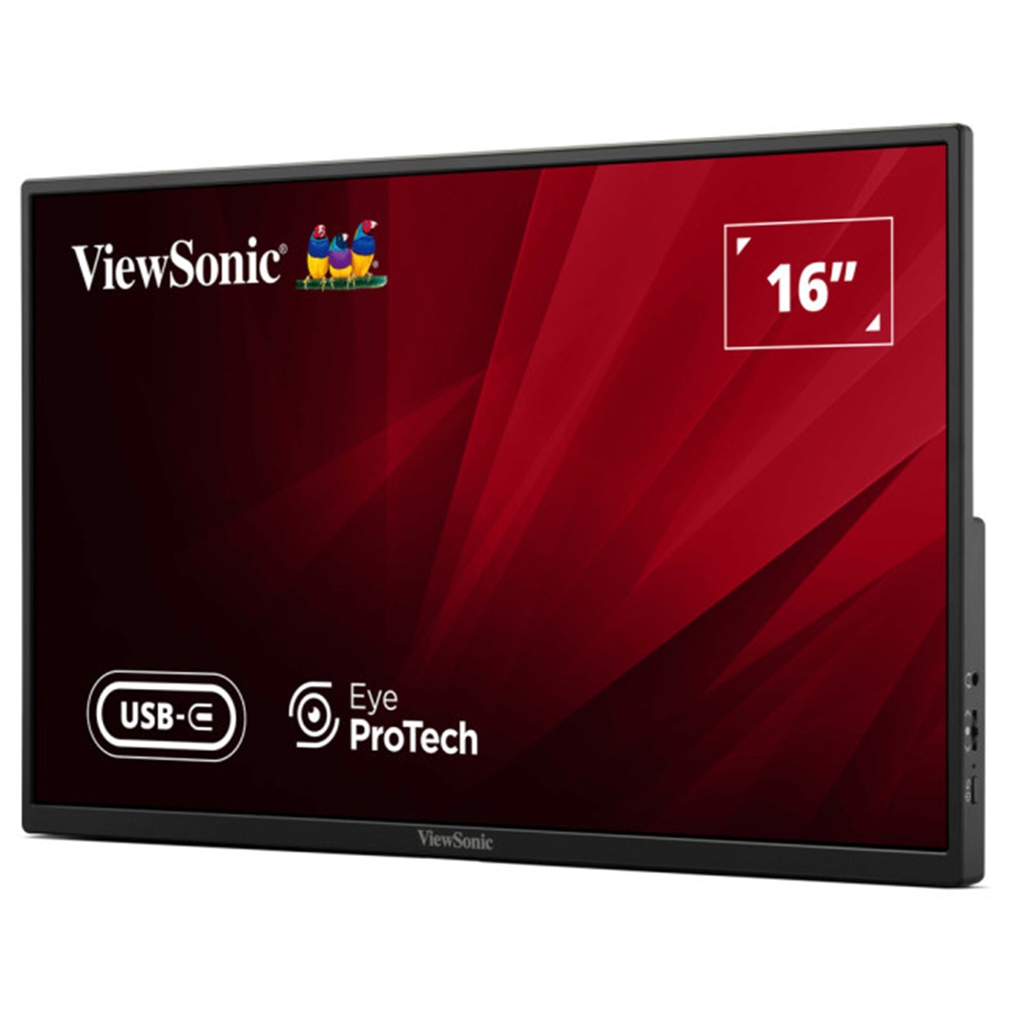 Viewsonic VA1650 16 Inch USB-C Lightweight Portable IPS Monitor, Full HD, 60Hz