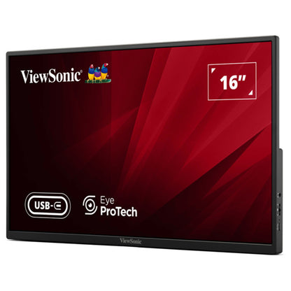 Viewsonic VA1650 16 Inch USB-C Lightweight Portable IPS Monitor, Full HD, 60Hz