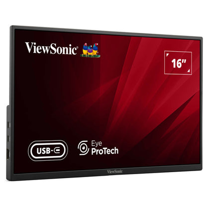 Viewsonic VA1650 16 Inch USB-C Lightweight Portable IPS Monitor, Full HD, 60Hz