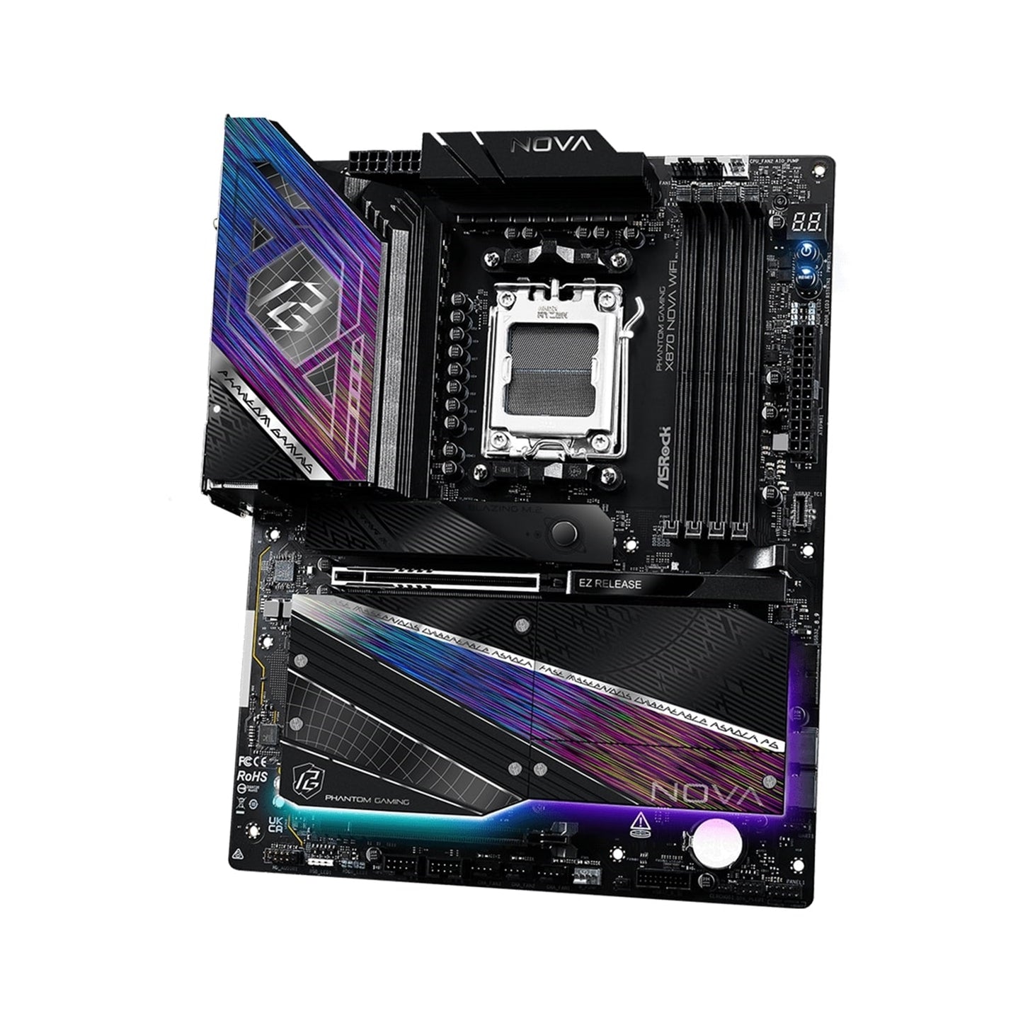 Asrock PHANTOM GAMING X870 Nova WiFi AMD Socket AM5 Motherboard