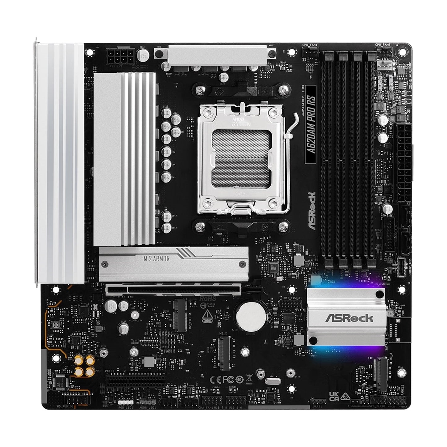ASRock A620AM PRO RS AMD Socket AM5 Motherboard