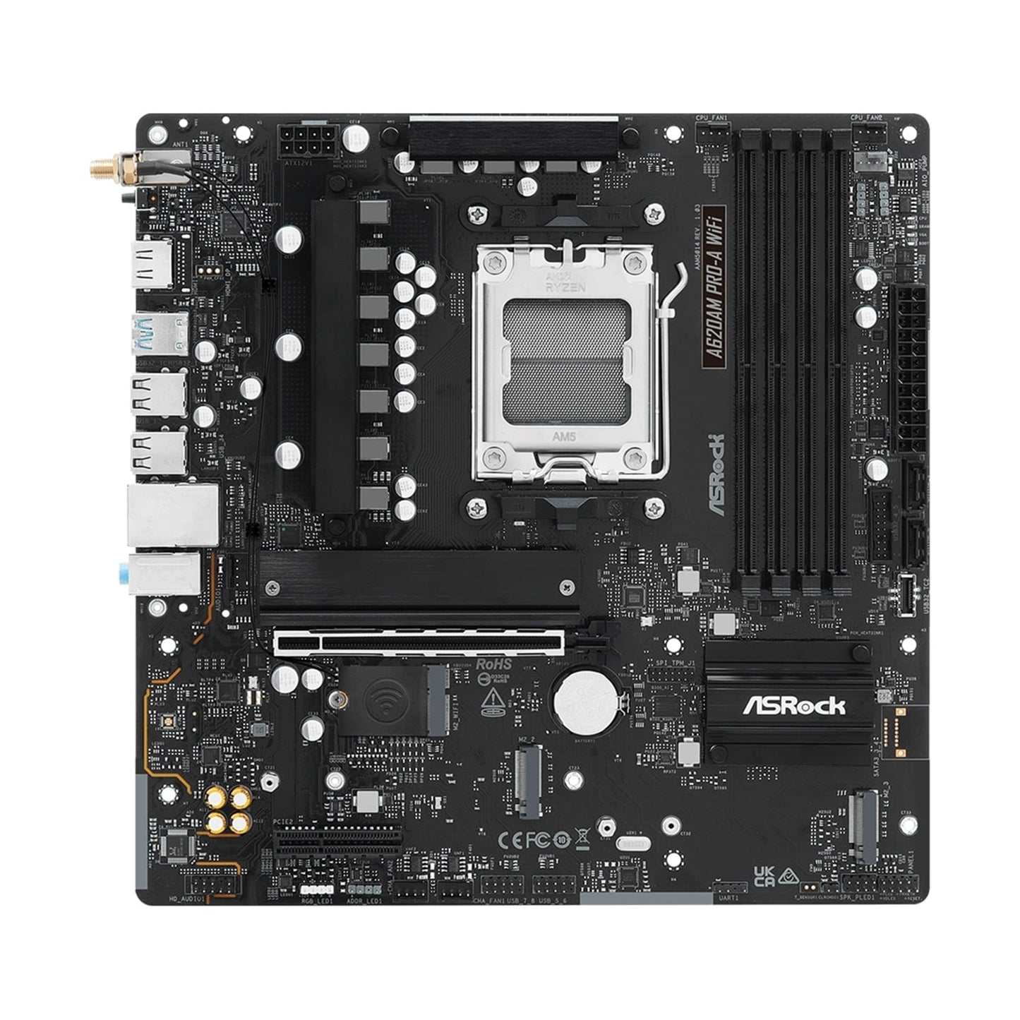 ASRock A620AM PRO-A WIFI AMD Socket AM5 Motherboard