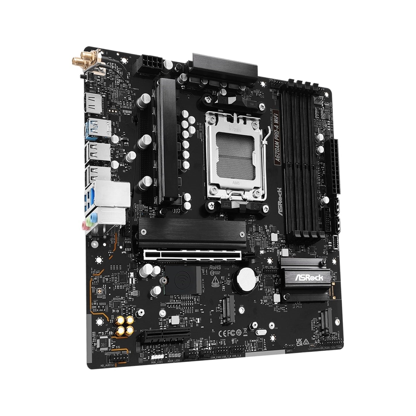ASRock A620AM PRO-A WIFI AMD Socket AM5 Motherboard