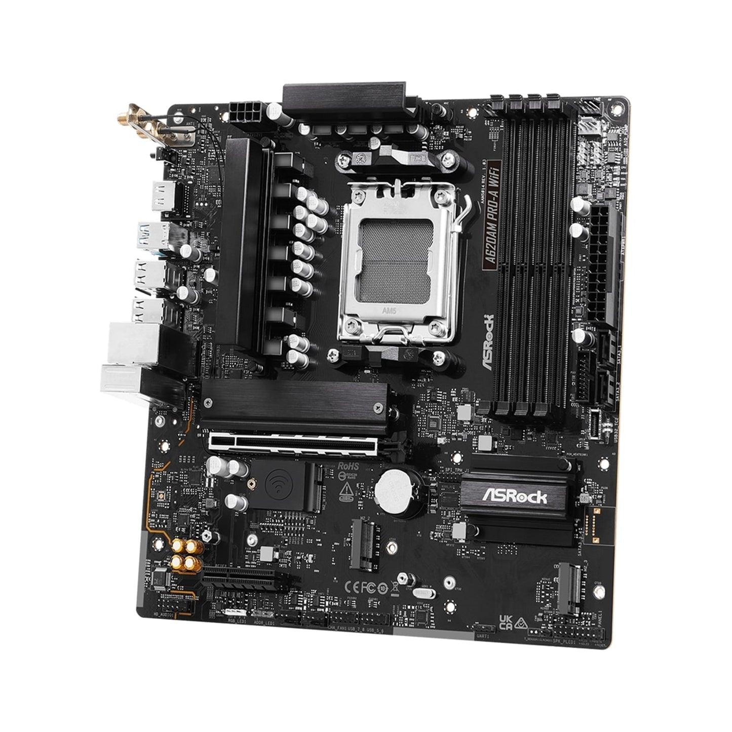 ASRock A620AM PRO-A WIFI AMD Socket AM5 Motherboard