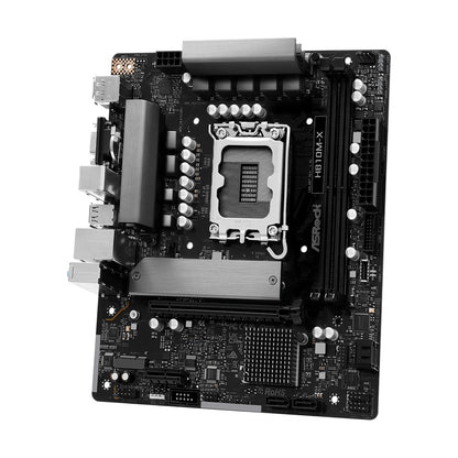 ASRock H810M-X Intel Socket 1851 Motherboard, 2 x DDR5 DIMM, M.2 USB-C LAN HDMI