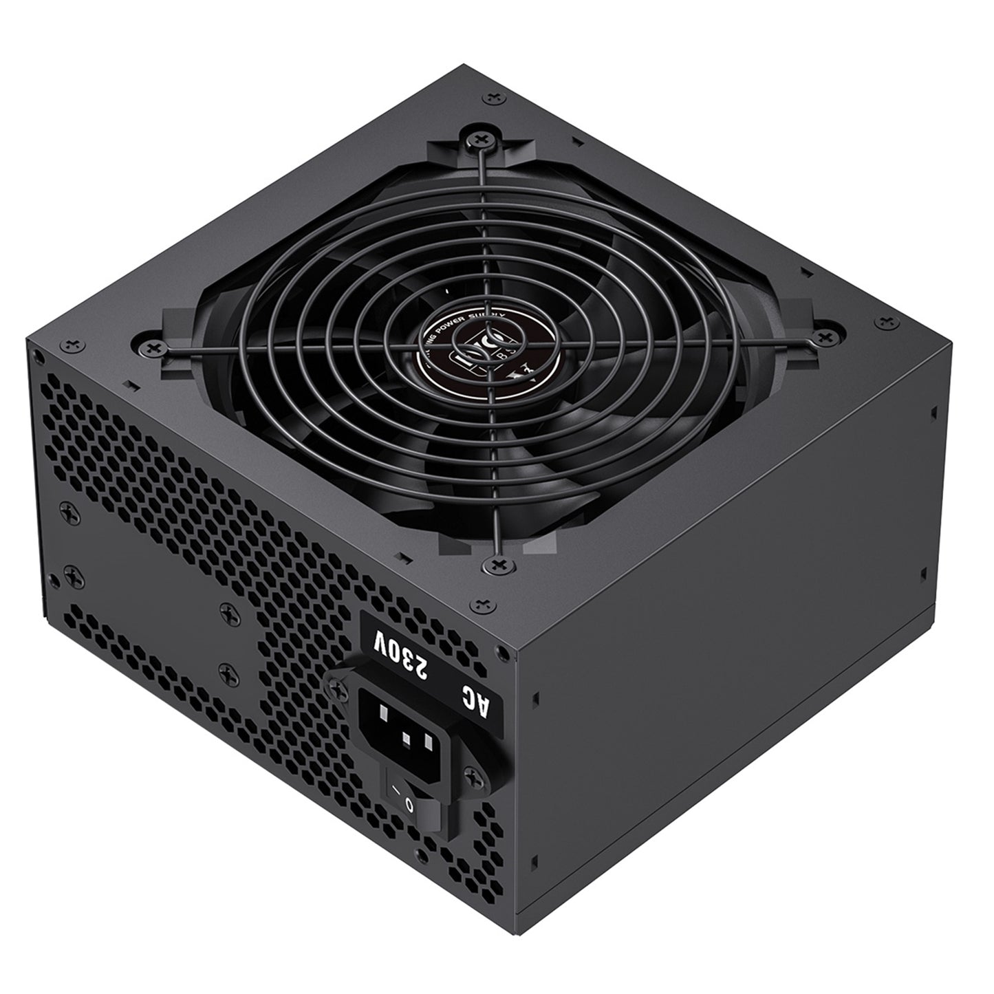 EVO LABS BR500-12BL 500W PSU, 120mm Black Silent Fan, Non-Modular Power Supply