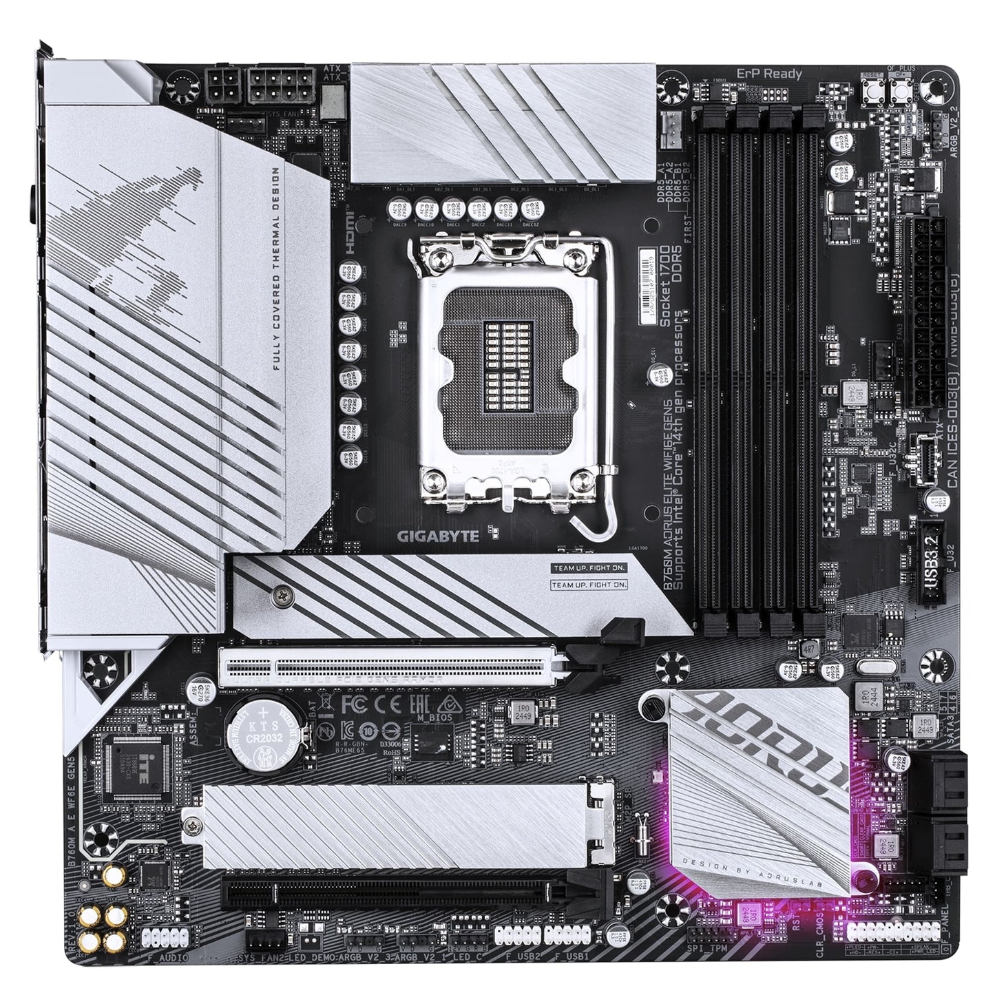 Gigabyte B760M AORUS ELITE WIFI6E GEN5 Motherboard, Intel 1700 Socket, Micro-ATX