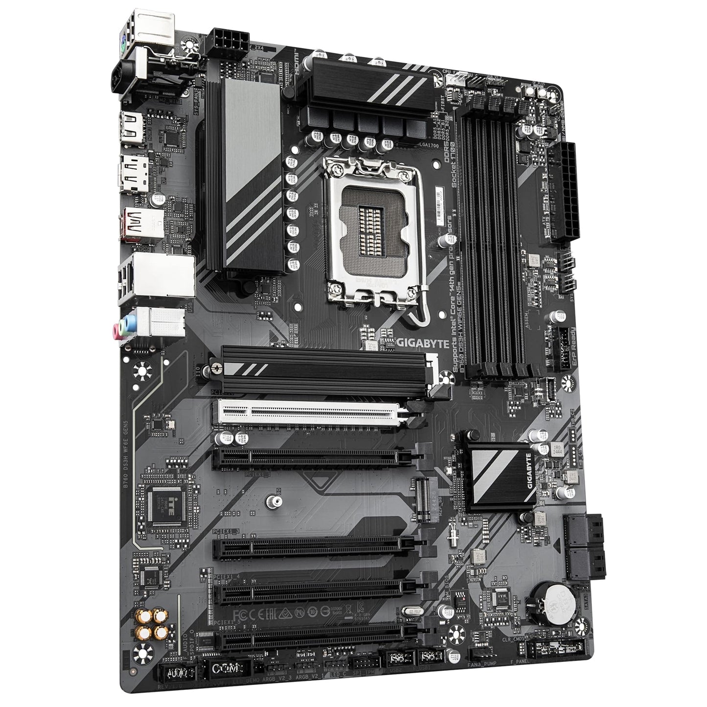 Gigabyte B760 DS3H WIFI6E GEN5 Motherboard, Intel 1700 Socket, ATX, DDR5, WiFi6E