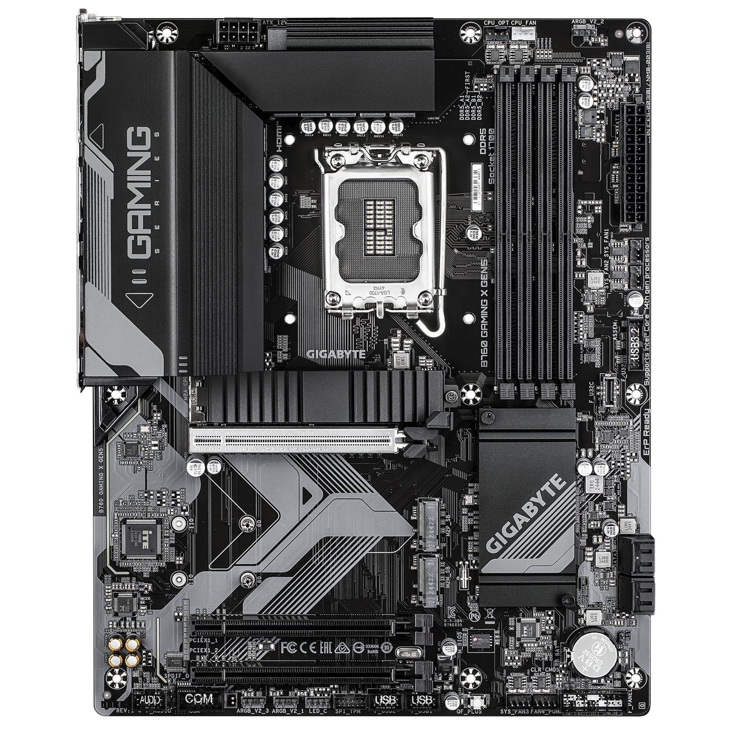 Gigabyte B760 GAMING X GEN5 Motherboard, Intel 1700 Socket, ATX, DDR5, M.2, LAN