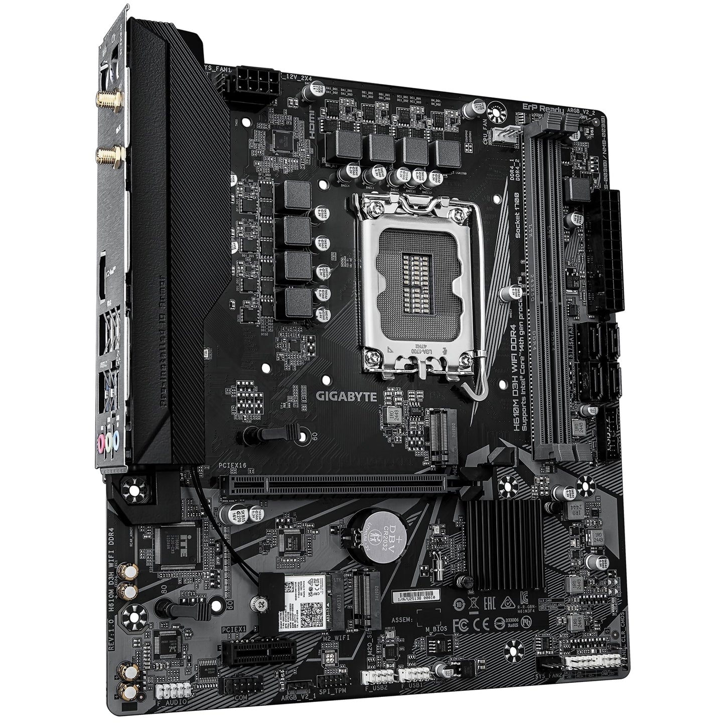 Gigabyte H610M D3H WIFI DDR4 Intel 1700 Socket Motherboard