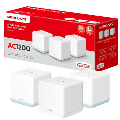 Mercusys Halo H1200G AC1200 Whole Home Mesh Wi-Fi System (3 Pack)