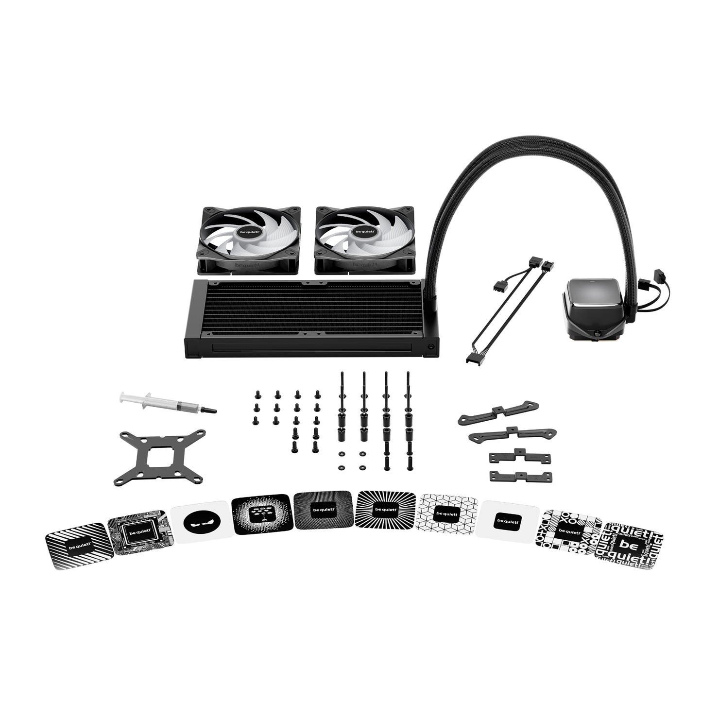 be quiet! Pure Loop 3 LX Liquid CPU Cooler 240mm Radiator ARGB 10 Lighting Foils