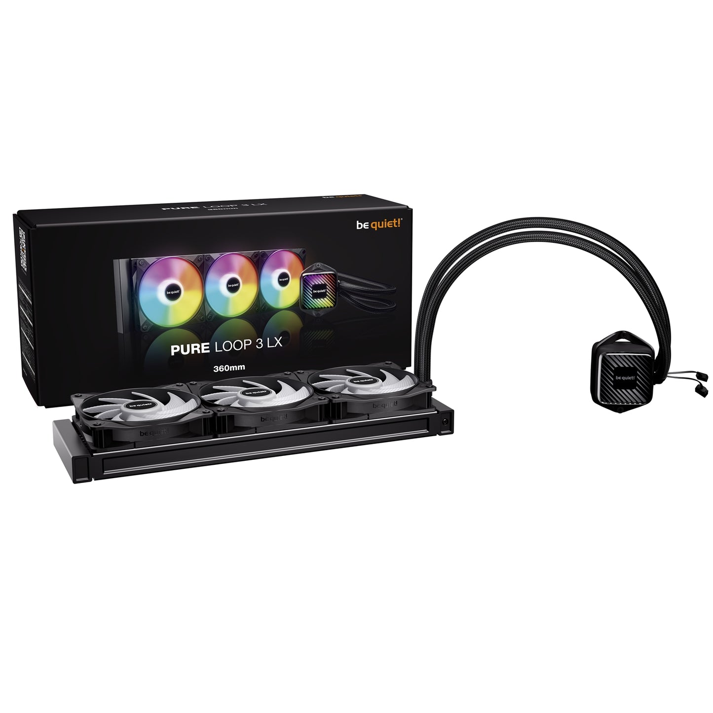 be quiet! Pure Loop 3 LX Liquid CPU Cooler 360mm Radiator 3x Light Wings LX PWM