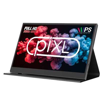 piXL PM156C 15.6 Inch Full HD 60Hz IPS Portable Monitor with Case & Stand