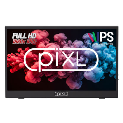 piXL PM156C 15.6 Inch Full HD 60Hz IPS Portable Monitor with Case & Stand