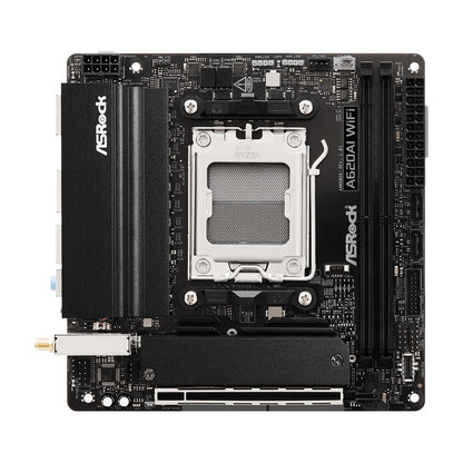 ASRock A620AI WIFI  AMD AM5 Socket Motherboard, Mini-ITX, 2xDDR5, 1xM.2, 1xHDMI