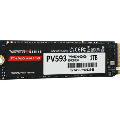 Partiot PV593 (PV593P1TBM28H) 1TB NVMe SSD, M.2 Interface, PCIe Gen5 x4