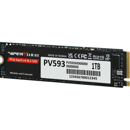 Partiot PV593 (PV593P1TBM28H) 1TB NVMe SSD, M.2 Interface, PCIe Gen5 x4