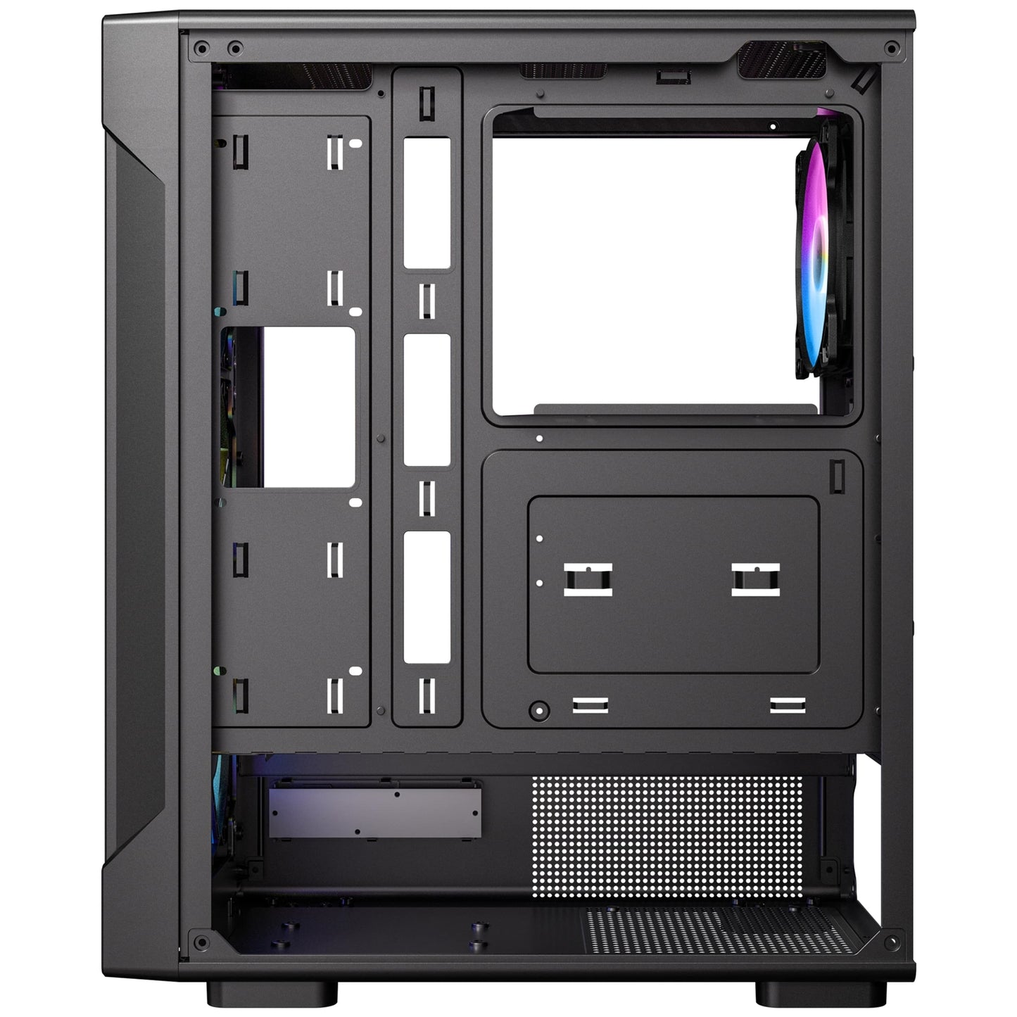 Antec VX320 ARGB Mid-Tower Gaming PC Case, 4x120mm ARGB Fans, Glass Side Panel