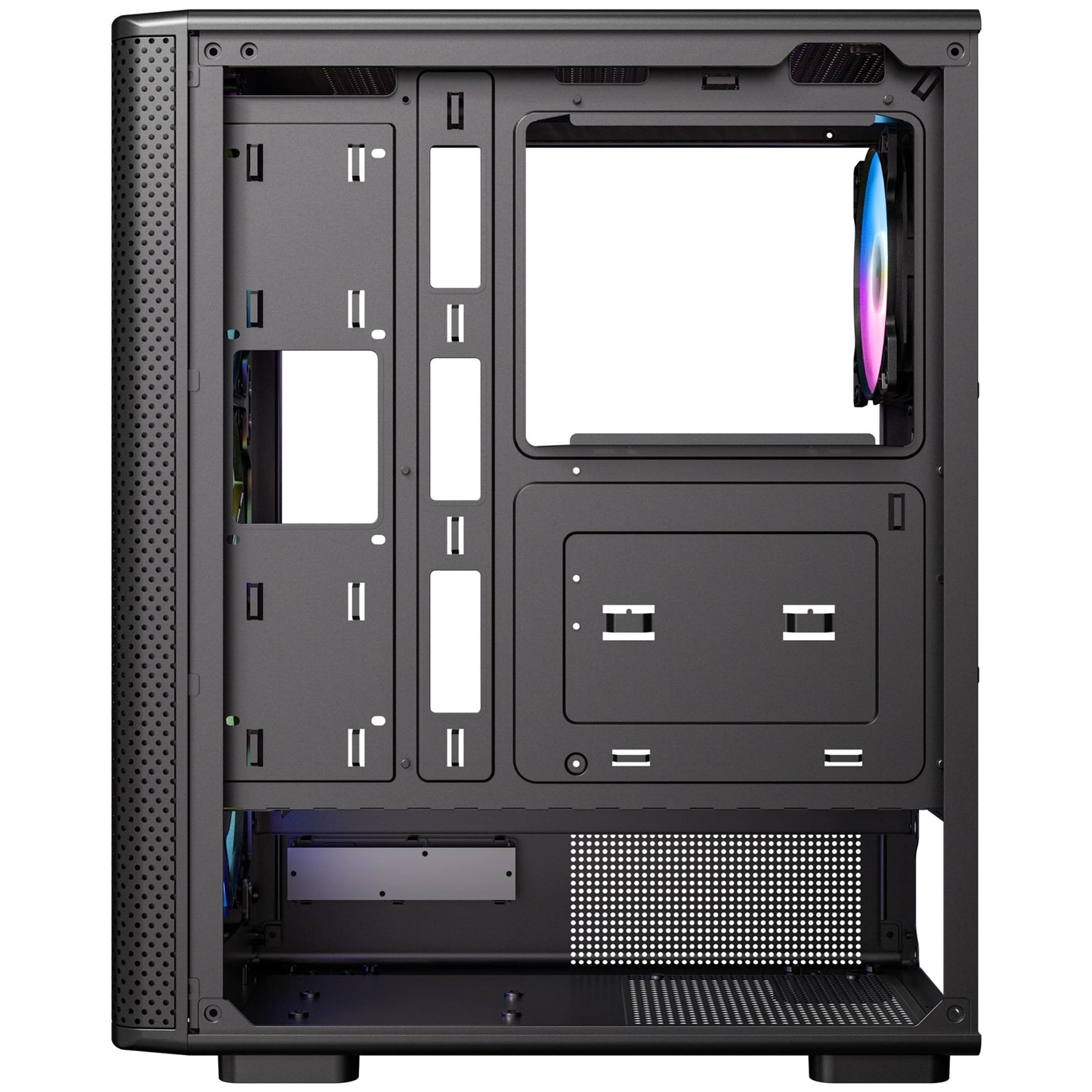 Antec VX310 ARGB  Mid-Tower Gaming PC Case, 4 ARGB Fans, Glass Panel, Mesh Front