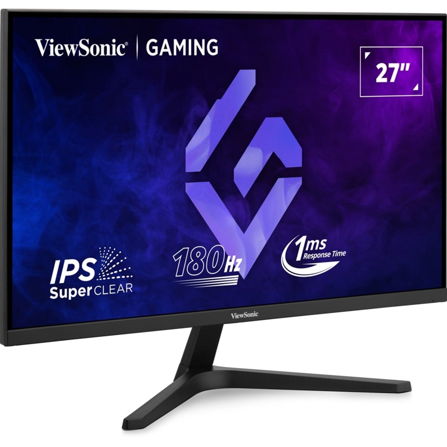 Viewsonic VX27G1-HD 27 Inch IPS Gaming Monitor, Full HD 180Hz G-sync HDMI DP 1ms