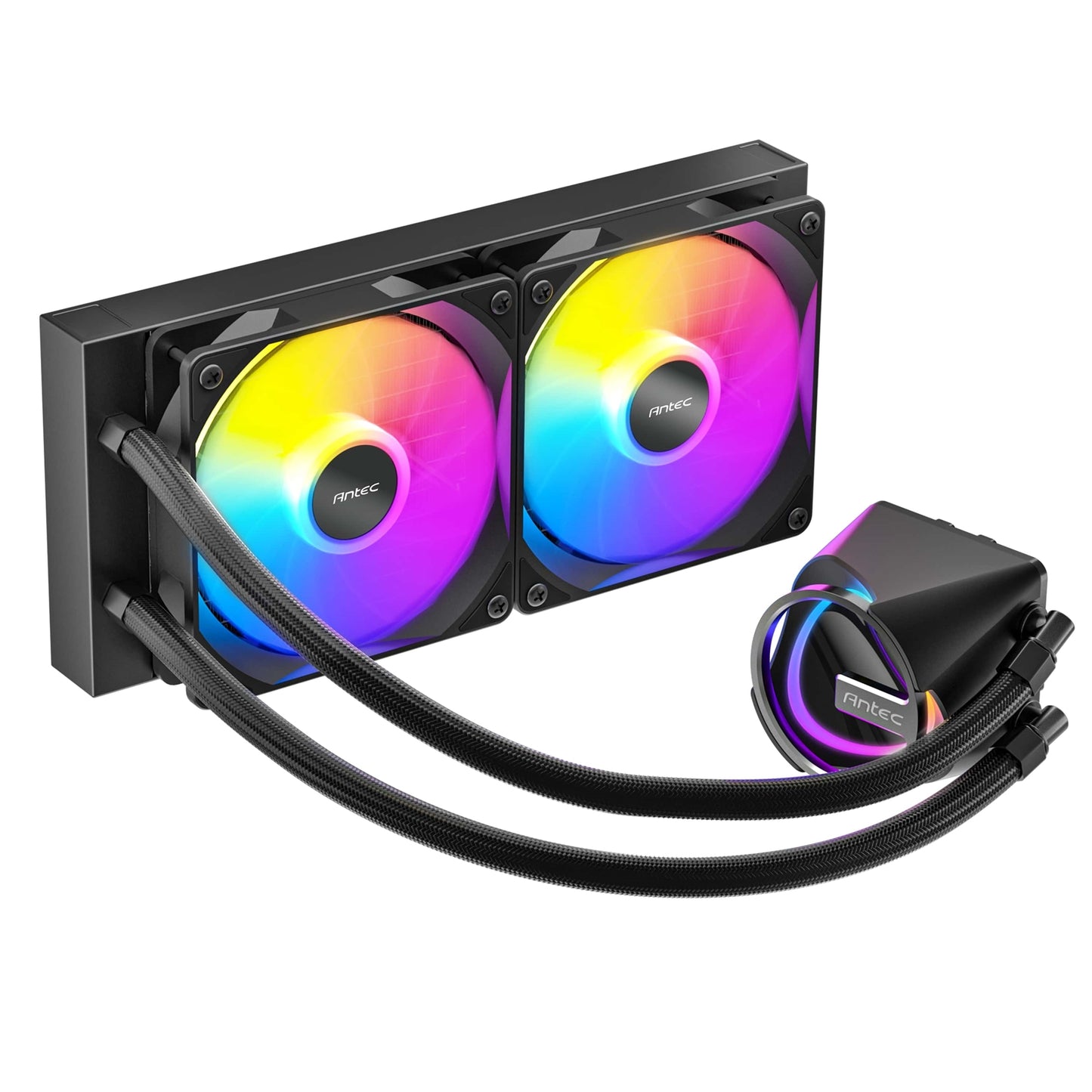 Antec Skeleton 240 ARGB Liquid CPU Cooler, Universal Socket Black 240mm Radiator