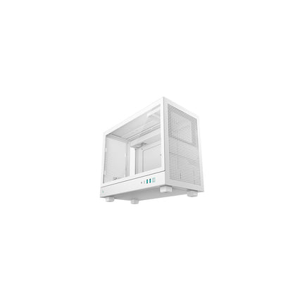 DeepCool CH160 PLUS White Micro Tower PC Chassis Micro ATX Support