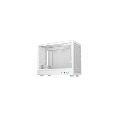 DeepCool CH160 PLUS White Micro Tower PC Chassis Micro ATX Support