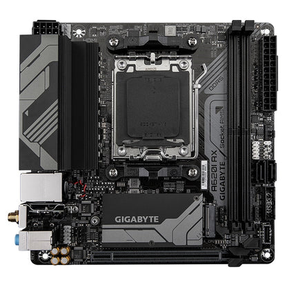 Gigabyte A620I AX (rev. 1.0) AMD5 Socket Motherboard, Mini-ITX DDR5 M2 LAN DP