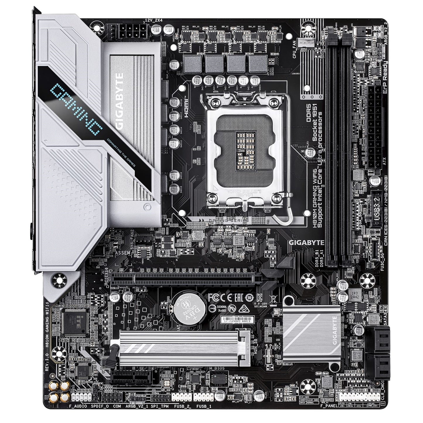 Gigabyte H810M GAMING WIFI6 Intel 1851 Socket Motherboard