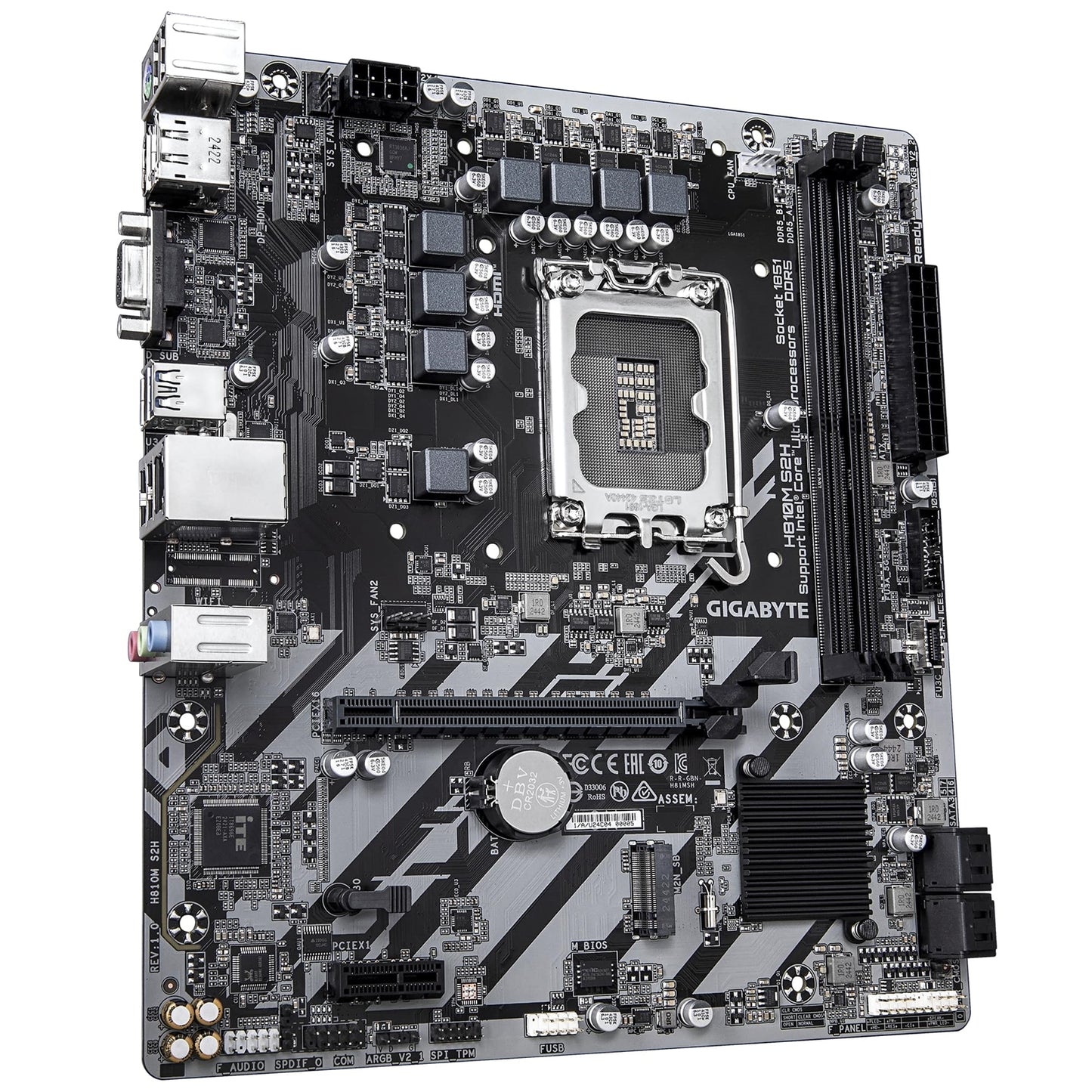 Gigabyte H810M S2H Intel 1851 Socket Motherboard
