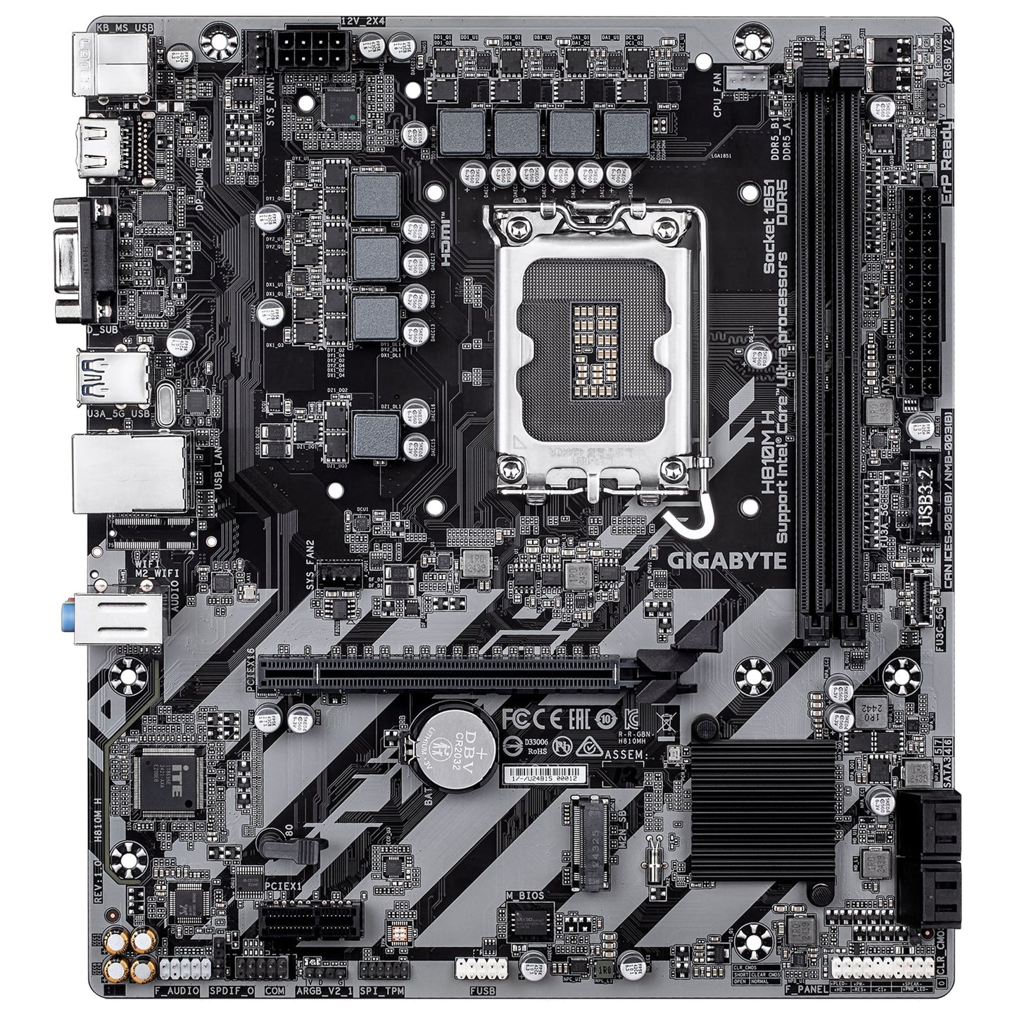 Gigabyte H810M H Intel 1851 Socket Motherboard