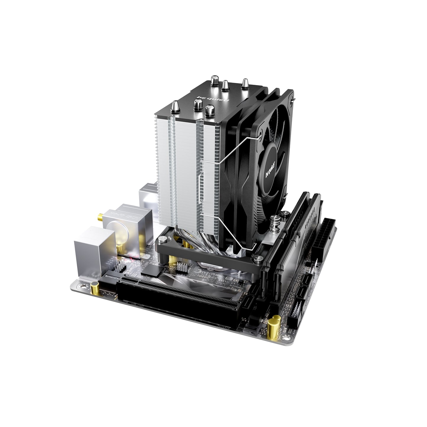 be quiet! Pure Rock Slim 3 Fan CPU Cooler Universal Socket 100mm PWM Fan 1700RPM
