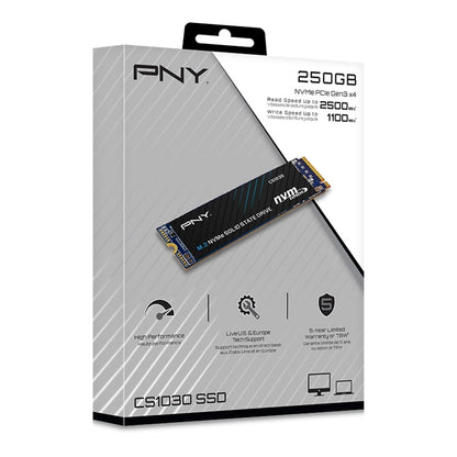 PNY CS1030 (M280CS1030-250-RB) 250GB SSD, PCIe Gen3 x4 Read 2500MB Write 1100MB
