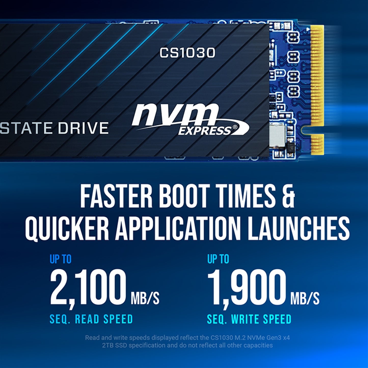 PNY CS1030 (M280CS1030-250-RB) 250GB SSD, PCIe Gen3 x4 Read 2500MB Write 1100MB