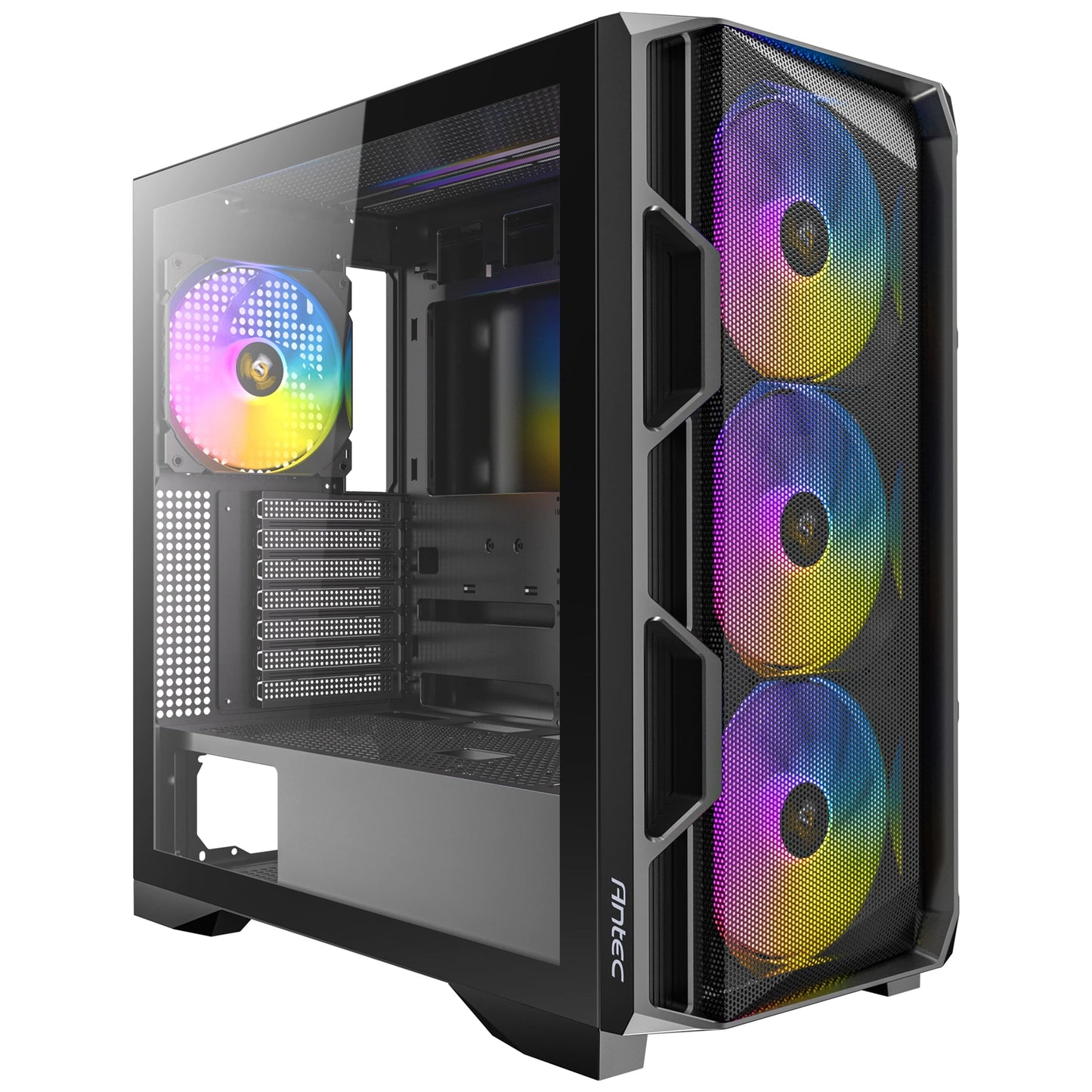 Antec AX1000 ARGB Mid-Tower Gaming PC Case, Full Mesh Front, ARGB Fans