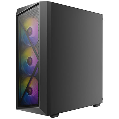 Antec AX67 ARGB Mid-Tower Gaming PC Case, Full Mesh Front, Tempered Glass