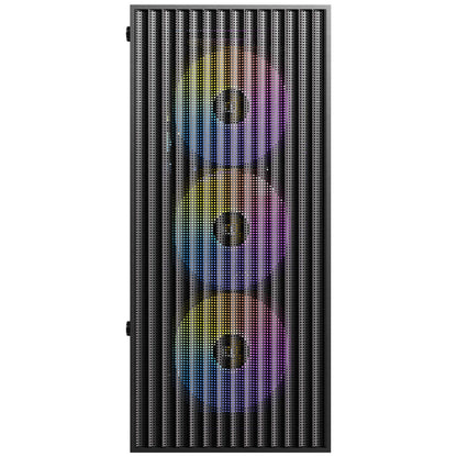 Antec AX27 RGB Elite Mid-Tower Gaming PC Case, Glass, Mesh Front Panel, RGB Fans