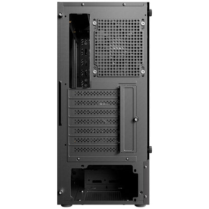 Antec AX26 RGB Elite Mid-Tower Gaming PC Case, 4x120mm RGB Fans Glass Side Panel