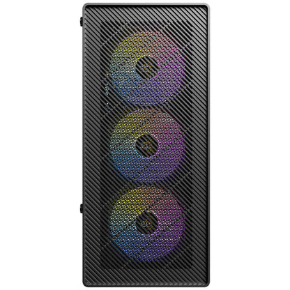 Antec AX26 RGB Elite Mid-Tower Gaming PC Case, 4x120mm RGB Fans Glass Side Panel