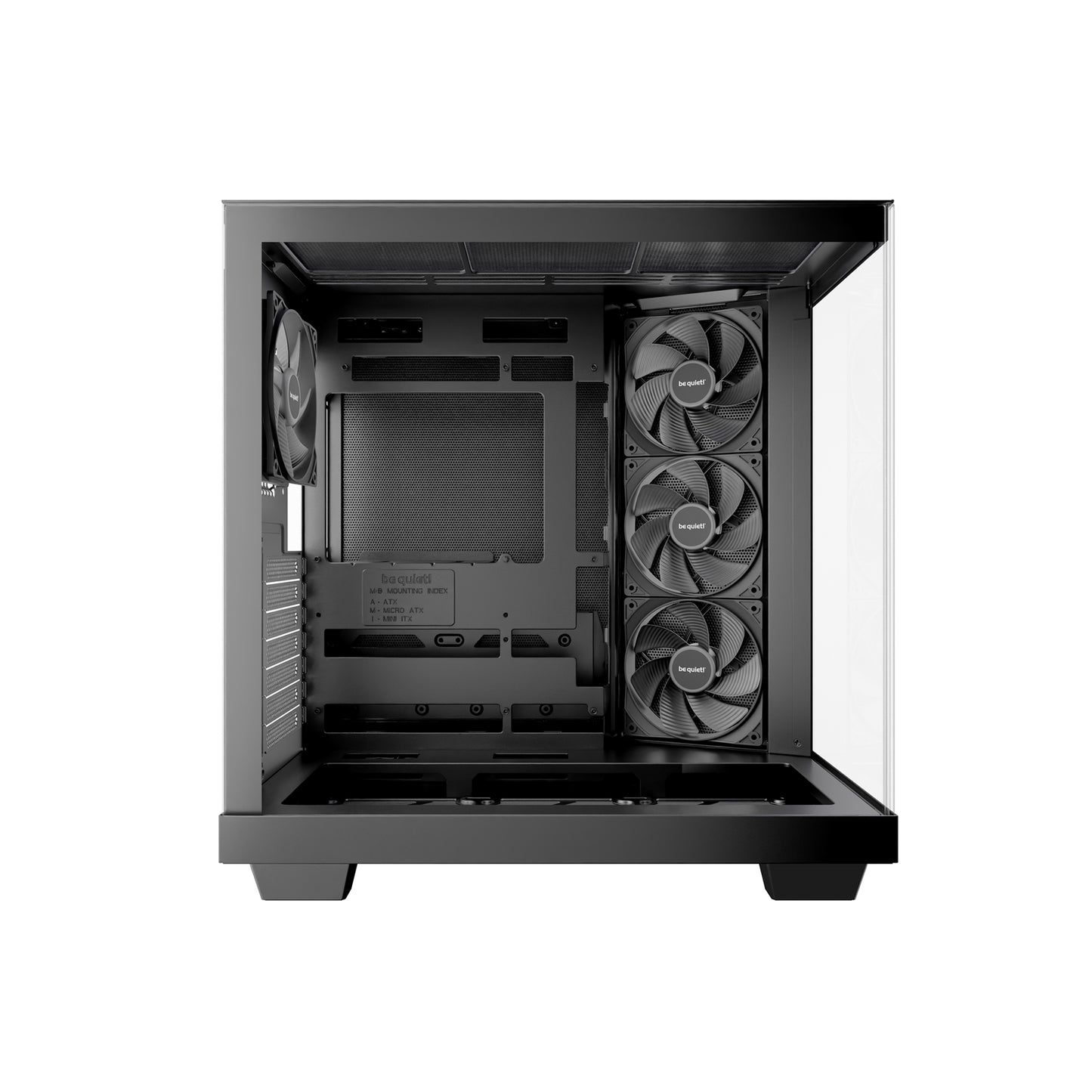 be quiet! Light Base 500 BGW83 Mid-Tower Case, 4xFans, Vertical GPU Mount, Black