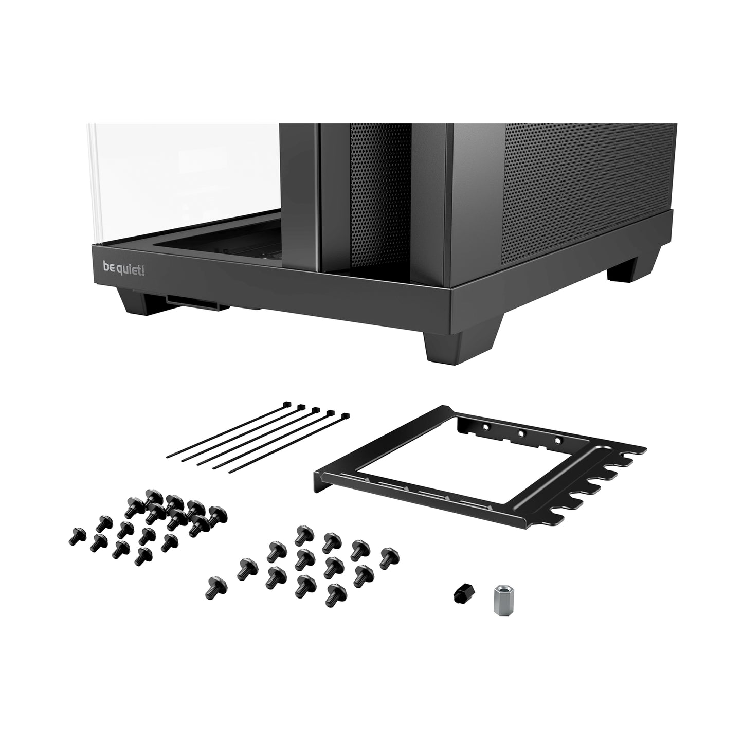 be quiet! Light Base 500 BGW83 Mid-Tower Case, 4xFans, Vertical GPU Mount, Black