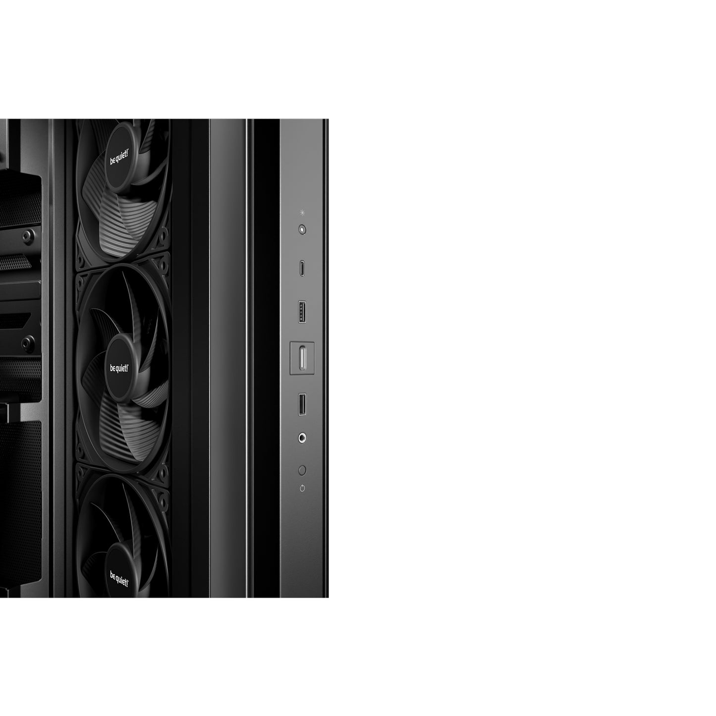 be quiet! Light Base 500 BGW83 Mid-Tower Case, 4xFans, Vertical GPU Mount, Black