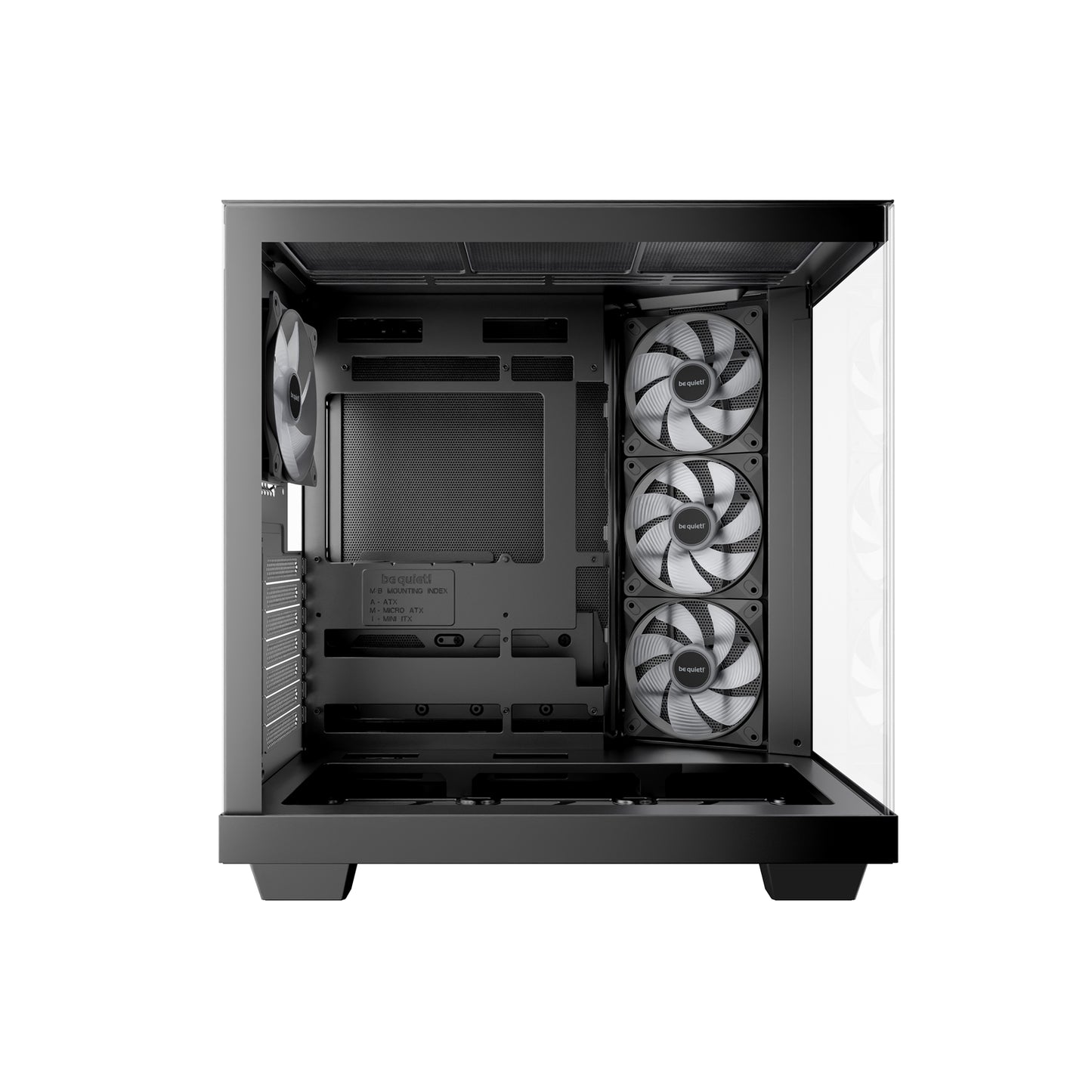 be quiet! Light Base 500 LX BGW85 Mid-Tower Case, 4x ARGB LX Fans, Black