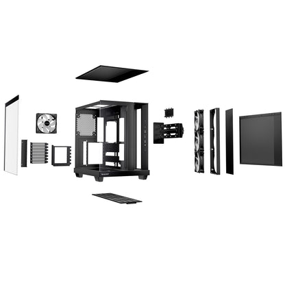 be quiet! Light Base 500 LX BGW85 Mid-Tower Case, 4x ARGB LX Fans, Black