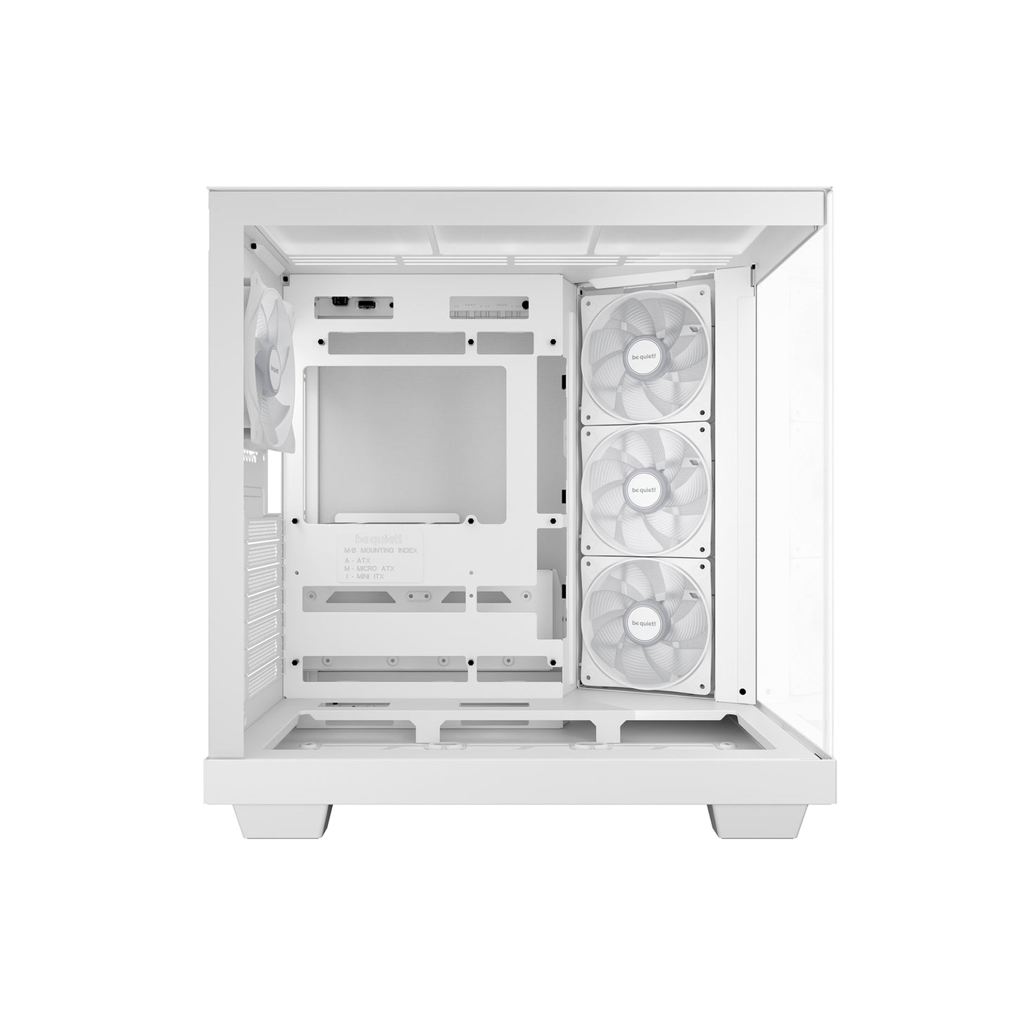 be quiet! Light Base 500 LX BGW86 White Mid-Tower Case, 4x ARGB LX Fans