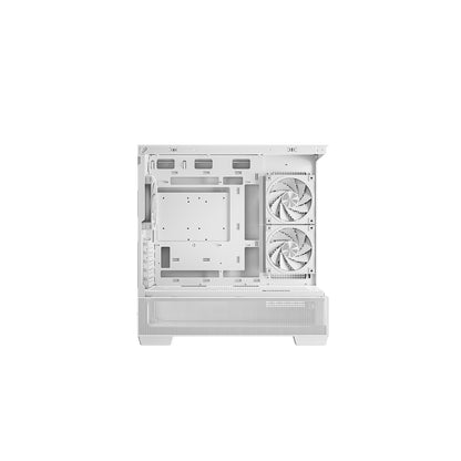 DeepCool CG380 3F Micro-ATX Gaming PC Case, White, Pre-Installed 3x ARGB Fans