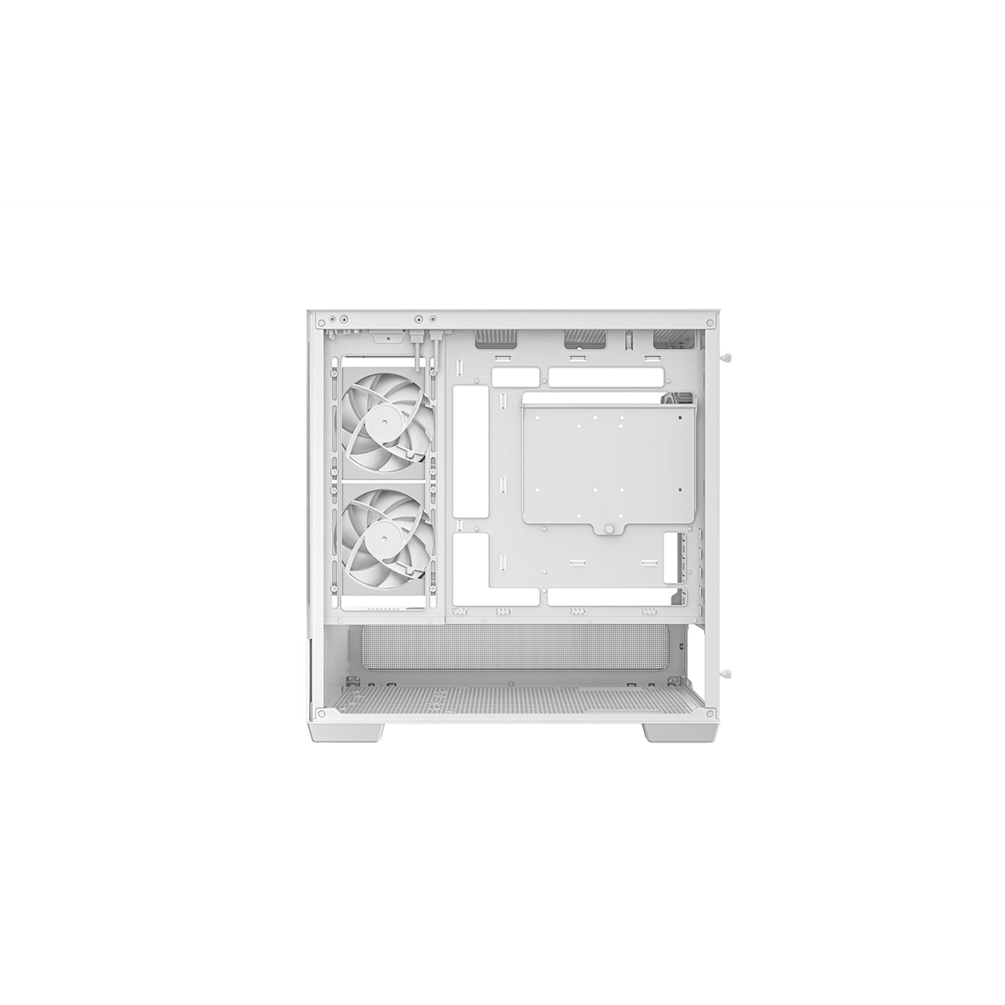 DeepCool CG380 3F Micro-ATX Gaming PC Case, White, Pre-Installed 3x ARGB Fans