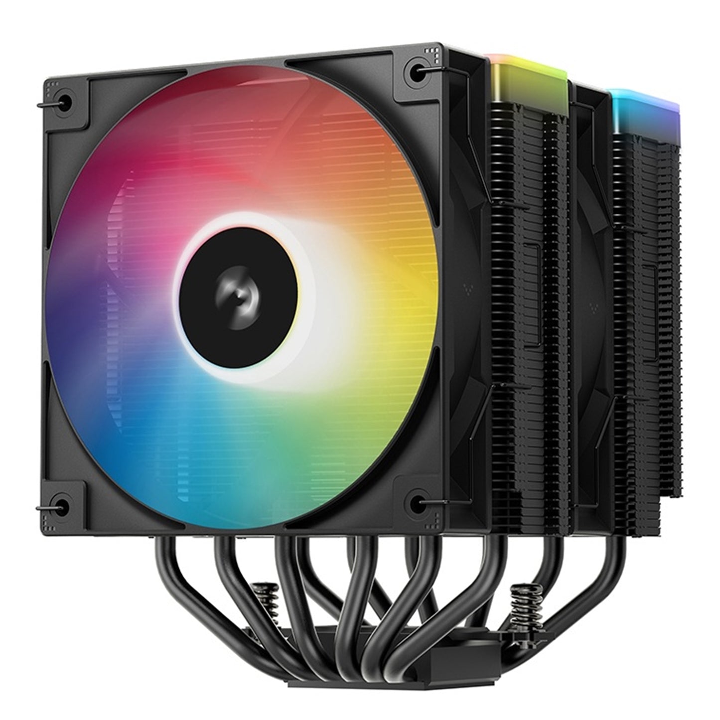 DeepCool AG620 BK ARGB V2 Dual-Tower CPU Air Cooler Matte Black, 120mm ARGB Fans