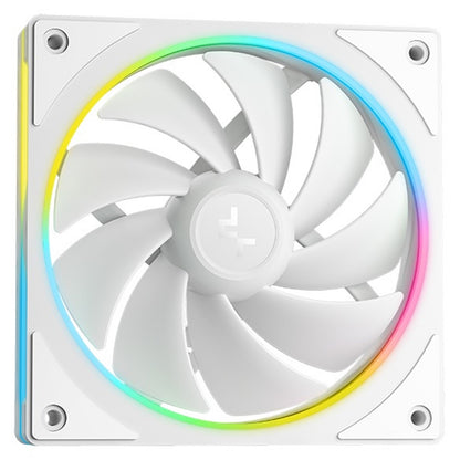 DeepCool LM240 White Liquid CPU Cooler IPS Display 240mm AIO Dual 120mm ARGB Fan